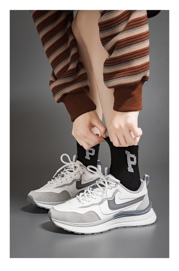Couple Sneakers Autumn Leather Surface Casual All-matching - Image 2