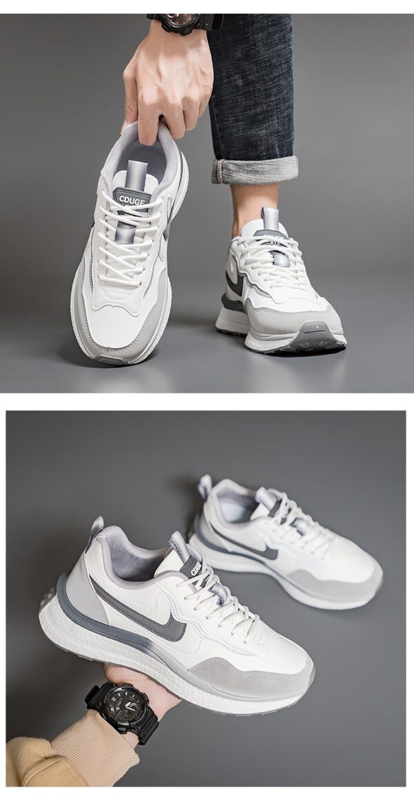 Couple Sneakers Autumn Leather Surface Casual All-matching - Image 8
