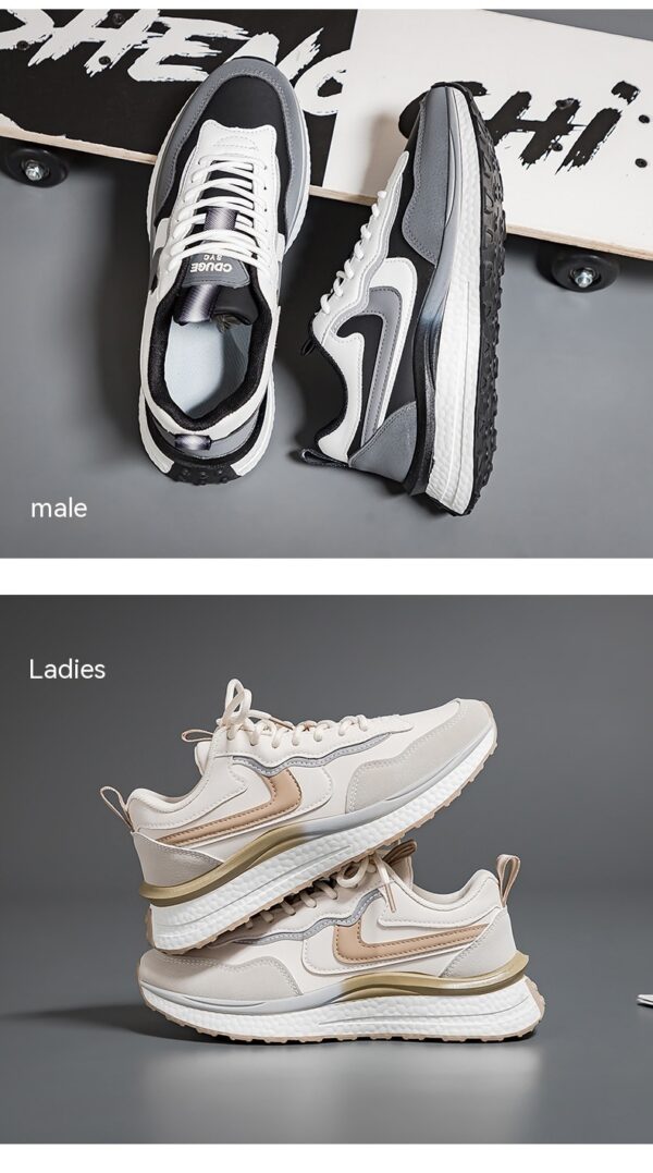 Couple Sneakers Autumn Leather Surface Casual All-matching - Image 6