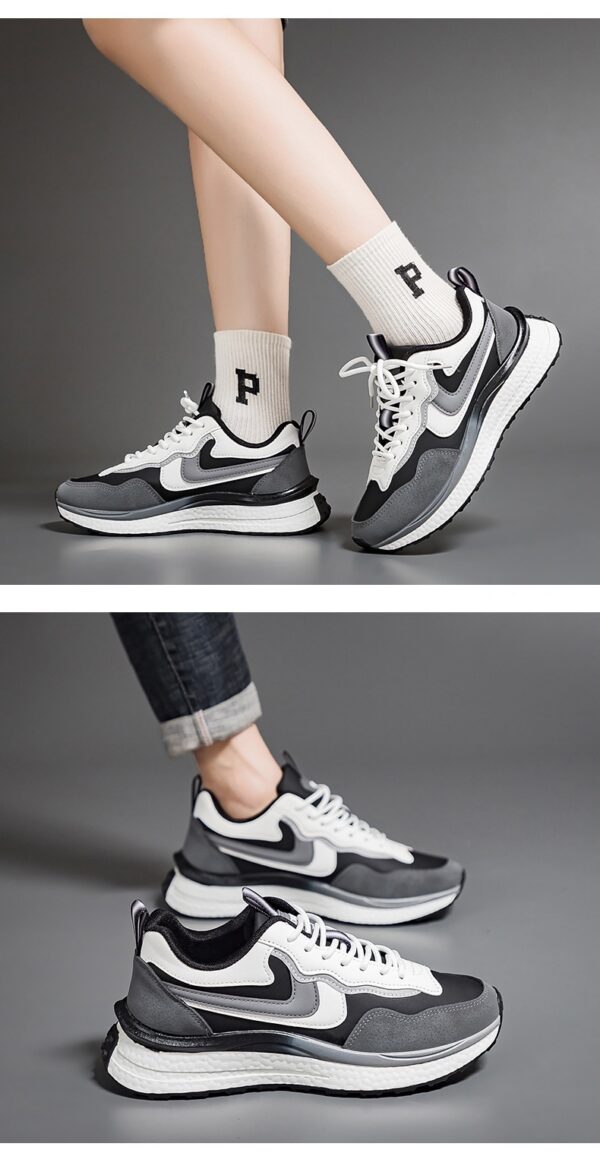 Couple Sneakers Autumn Leather Surface Casual All-matching - Image 9